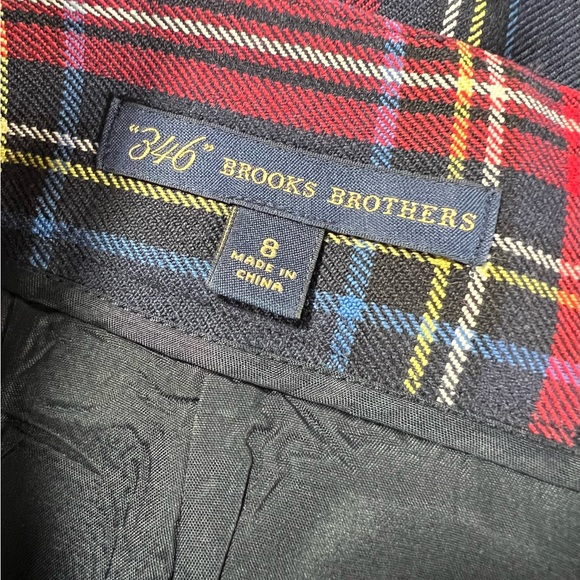 Vintage Brooks Brothers Womens Wool Red Tartan
Plaid Pleated Skirt Size 8 - Picture 6 of 7
